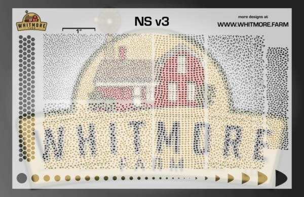 NS v3 Mesh Fishing Lure Airbrush Stencil