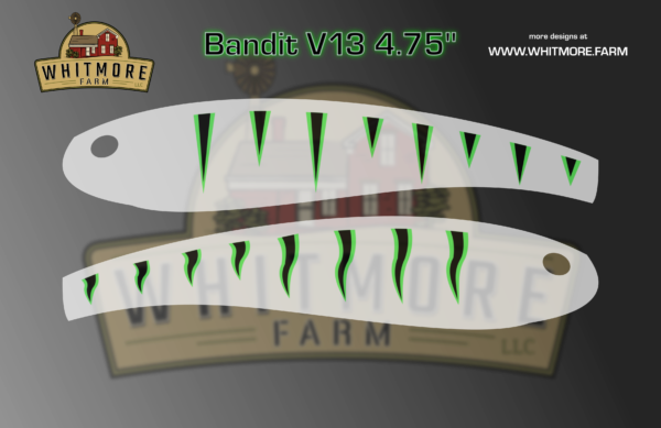 bandit v13 Fishing Lure Airbrush Stencil