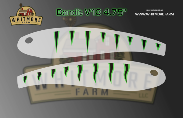 bandit v13 Fishing Lure Airbrush Stencil