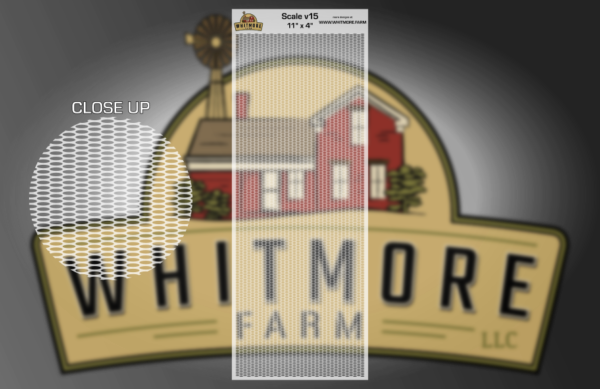 Scale v15 Large Format Mesh Fishing Lure Airbrush Stencil - 11" x 4"