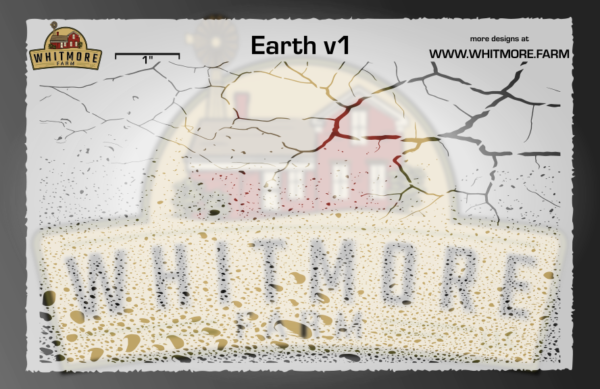 Earth v1 Mesh Fishing Lure Airbrush Stencil