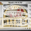 Bandit v14 Fishing Lure Airbrush Stencil