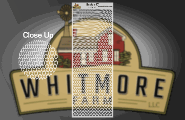 Scale v17 Mesh Fishing Lure Airbrush Stencil 11" x 4"