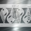 Crankbait #1 Fishing Lure Airbrush Stencil – 2.5 Inch