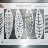Minnow Fishing Lure Airbrush Stencil #2 -3 Inch