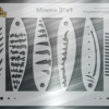 Minnow Fishing Lure Airbrush Stencil #1 - 3 Inch