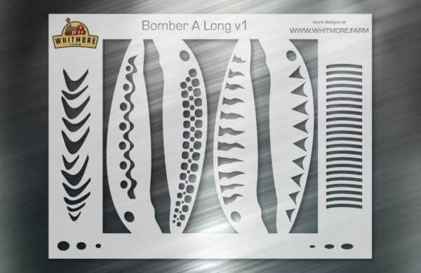 Bomber A Long Fishing Lure Airbrush Stencil