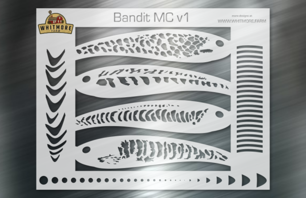 Bandit MC v1 Fishing Lure Airbrush Stencil