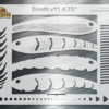 Bandit v11 Fishing Lure Airbrush Stencil
