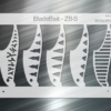 Blade Bait v1 Fishing Lure Airbrush Stencil - 2" ZB-S ( 2 pack )