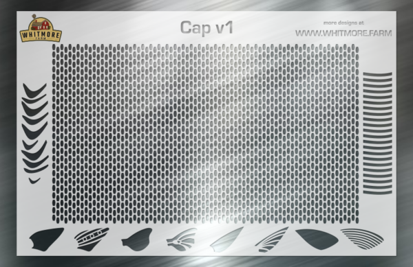 Capsule v1 Mesh Fishing Lure Airbrush Stencil