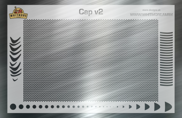 Capsule v2 Mesh Fishing Lure Airbrush Stencil