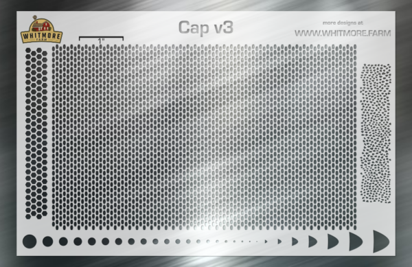 Capsule v3 Mesh Fishing Lure Airbrush Stencil
