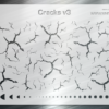 Cracks v3 Mesh Fishing Lure Airbrush Stencil