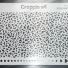 Crappie v4 Mesh Fishing Lure Airbrush Stencil