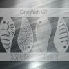 Crayfish Fishing Lure Airbrush Stencil v2