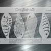Crayfish Fishing Lure Airbrush Stencil v3