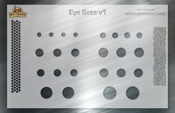 Eye Sets v1 Fishing Lure Airbrush Stencil