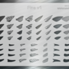 Fins v1 Assortment Fishing Lure Airbrush Stencil