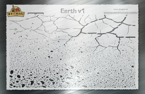 Earth v1 Mesh Fishing Lure Airbrush Stencil