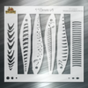 Jerkbait Fishing Lure Airbrush Stencil - 110mm