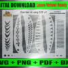Bomber A Airbrush Fishing Lure Stencils SVG DXF PDF | Custom Crankbait Baits Laser Cut Files | Painting Template Digital Download