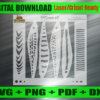 Jerkbait v2 Airbrush Fishing Lure Stencils SVG DXF PDF | Custom Crankbait Baits Laser Cut Files | Painting Template Digital Download