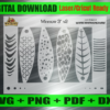 Minnow v2 Airbrush Fishing Lure Stencils SVG DXF PDF | Custom Crankbait Baits Laser Cut Files | Painting Template Digital Download