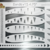 Bandit v15 Fishing Lure Airbrush Stencil
