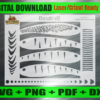 Bandit v2 Airbrush Fishing Lure Stencils SVG DXF PDF | Custom Crankbait Baits Laser Cut Files | Painting Template Digital Download