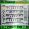 Bandit v4 Airbrush Fishing Lure Stencils SVG DXF PDF | Custom Crankbait Baits Laser Cut Files | Painting Template Digital Download