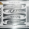 Bandit v9 Fishing Lure Airbrush Stencil