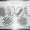 Spinner Blade Fishing Lure Airbrush Stencil