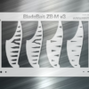 Blade Bait v3 Fishing Lure Airbrush Stencil - 2.4" - ZB-M
