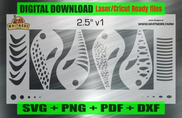 Crankbait Airbrush Fishing Lure Stencils SVG DXF PDF | Custom Crankbait Baits Laser Cut Files | Painting Template Digital Download