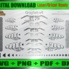 Crayfish v4 Airbrush Fishing Lure Stencils SVG DXF PDF | Custom Crankbait Baits Laser Cut Files | Painting Template Digital Download