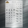Fins v5 Pectoral Fishing Lure Airbrush Stencil