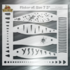 Flicker Minnow v6 Fishing Lure Airbrush Stencil