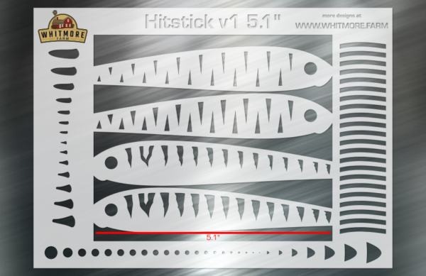 HitStick v1 Fishing Lure Airbrush Stencil