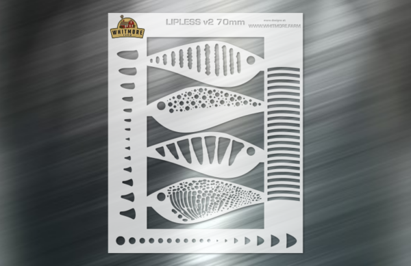 Lipless v2 70mm Fishing Lure Airbrush Stencil