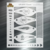 Lipless v1 70mm Fishing Lure Airbrush Stencil