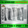 Whopper Plopper 90 Airbrush Fishing Lure Stencils SVG DXF PDF | Custom Crankbait Baits Laser Cut Files | Painting Template Digital Download