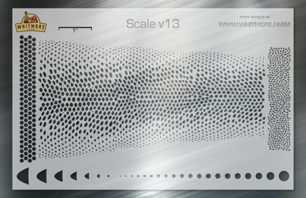 Scale v13 Mesh Fishing Lure Airbrush Stencil