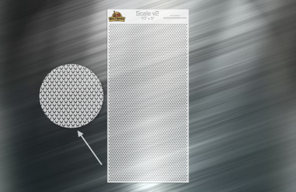 Scale v2 Large Format Fishing Lure Airbrush Stencil - 10in. x 5 in.