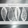 Squarebill Fishing Lure Airbrush Stencil v1