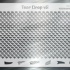 Teardrop v2 Mesh Fishing Lure Airbrush Stencil